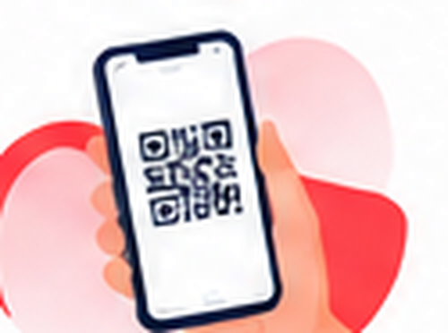 Ilustración de pago con QR
